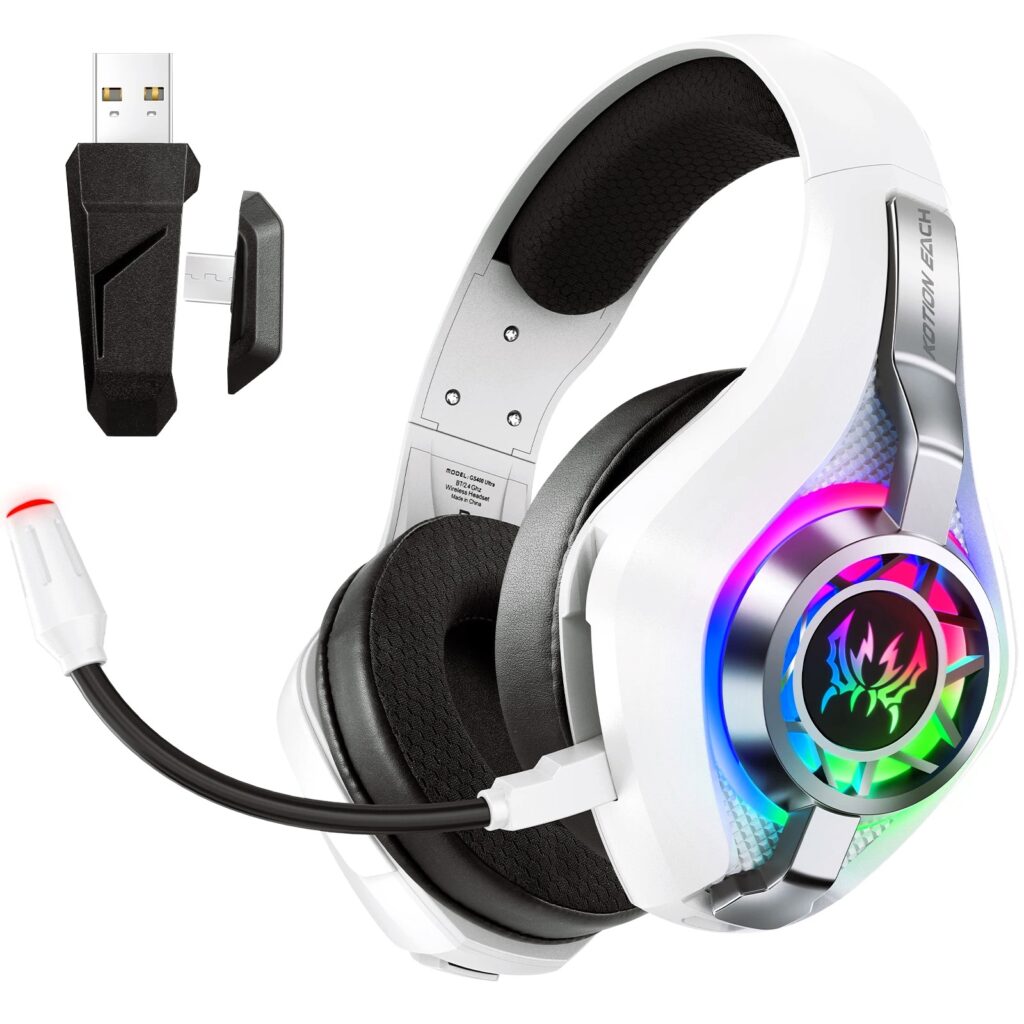 Tiger Bluetooth headphones GS400 Ultra wireless gaming headset with RGB lighting